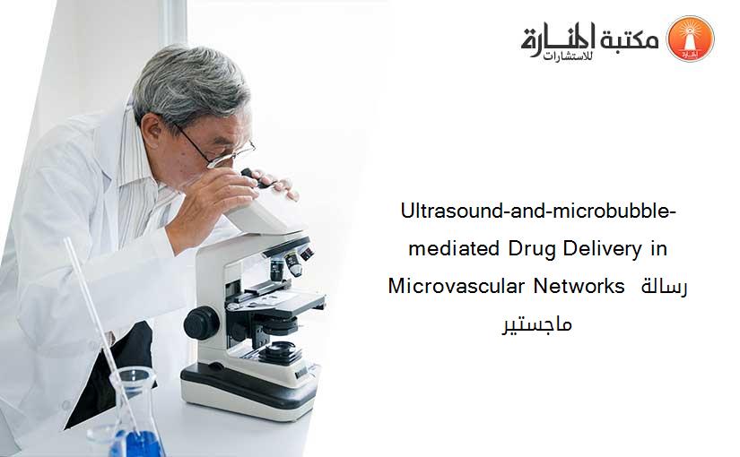 Ultrasound-and-microbubble-mediated Drug Delivery in Microvascular Networks رسالة ماجستير
