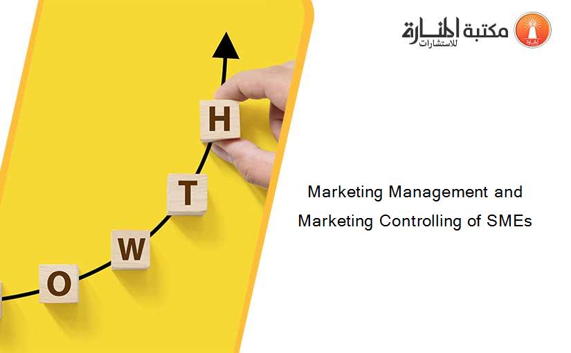 Marketing Management and Marketing Controlling of SMEs