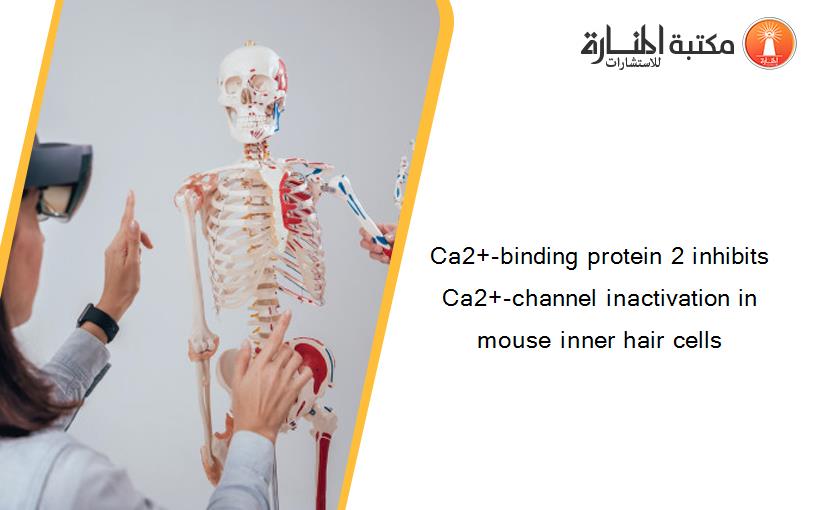 Ca2+-binding protein 2 inhibits Ca2+-channel inactivation in mouse inner hair cells
