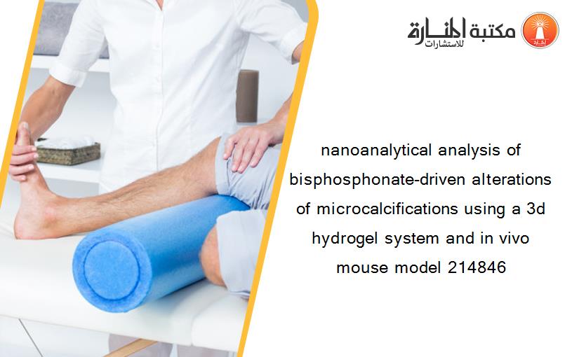 nanoanalytical analysis of bisphosphonate-driven alterations of microcalcifications using a 3d hydrogel system and in vivo mouse model 214846
