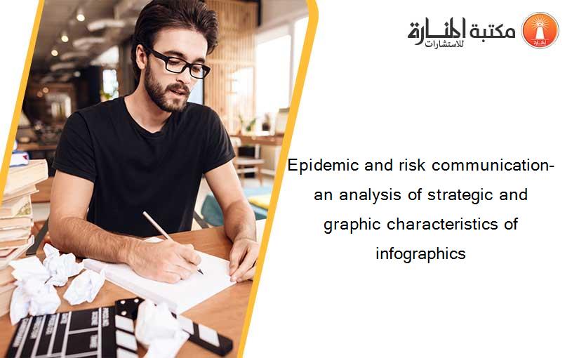 Epidemic and risk communication- an analysis of strategic and graphic characteristics of infographics