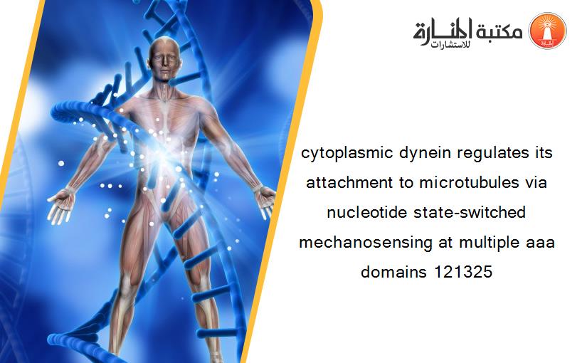 cytoplasmic dynein regulates its attachment to microtubules via nucleotide state-switched mechanosensing at multiple aaa domains 121325