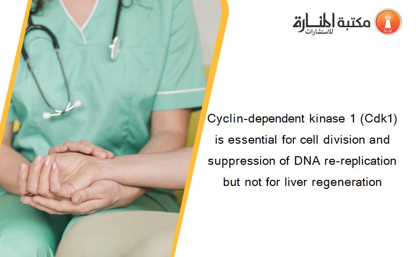 Cyclin-dependent kinase 1 (Cdk1) is essential for cell division and suppression of DNA re-replication but not for liver regeneration