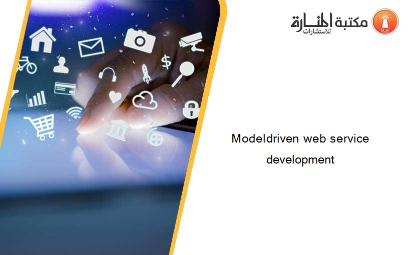 Modeldriven web service development