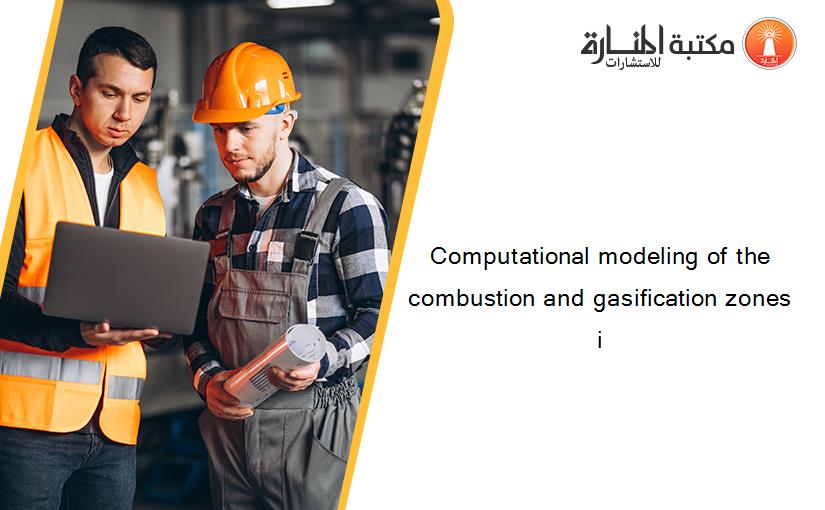 Computational modeling of the combustion and gasification zones i