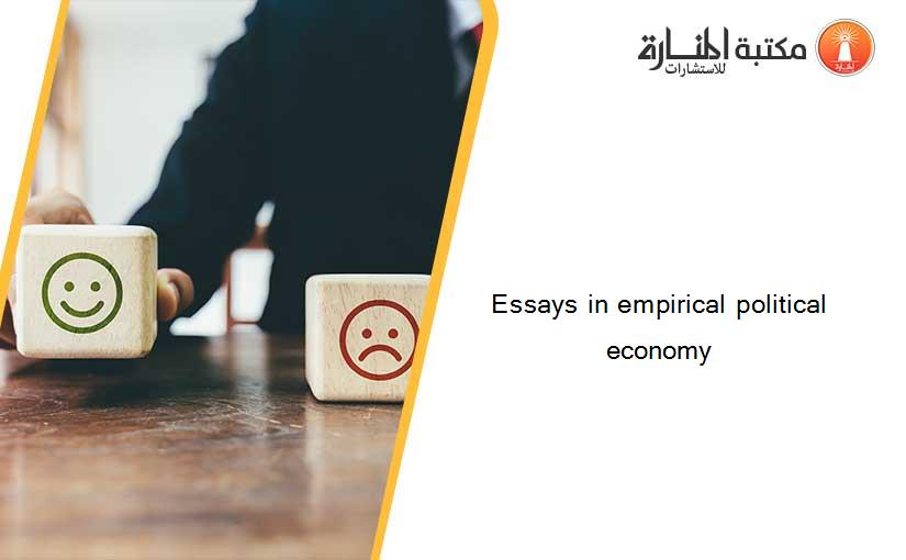 Essays in empirical political economy