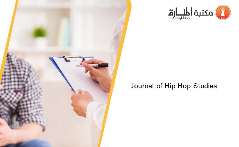 Journal of Hip Hop Studies