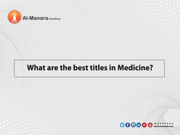 What are the best titles in Medicine?
