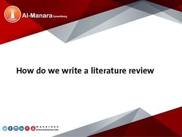 How do we write a literature review?