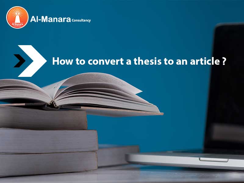 how to convert thesis to article
