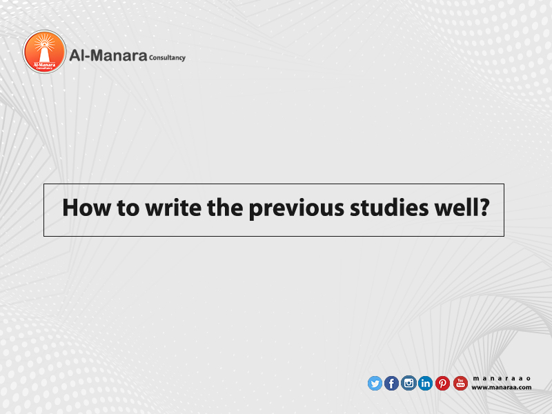 How to write the previous studies well?