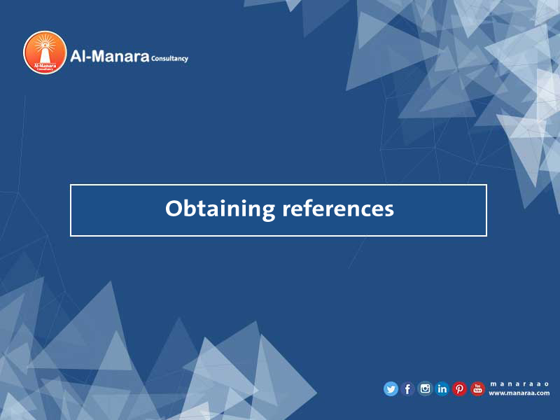 Obtaining references