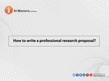 How to write a professional research proposal?