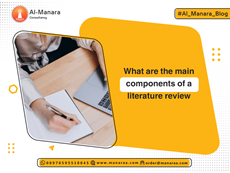 What are the main components of a literature review