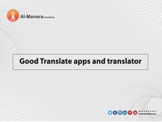 Good Translate apps and translator