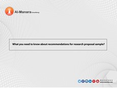 What you need to know about recommendations for research proposal sample?
