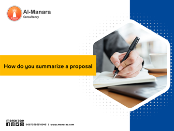 How do you summarize a proposal